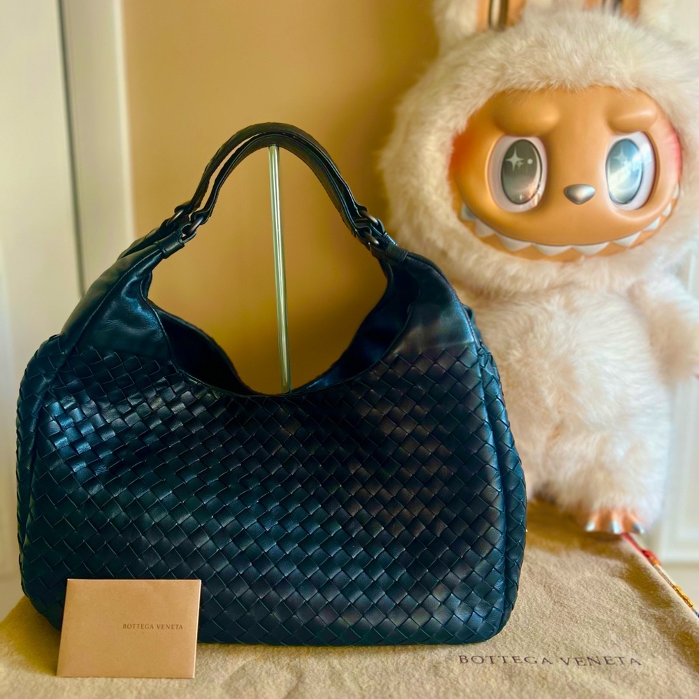 Bottega Veneta Black Hobo Bag Authentic